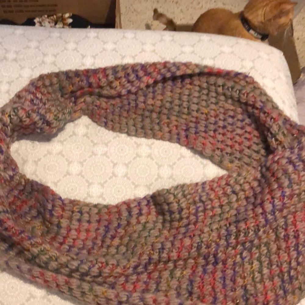 Colorful infinity scarf